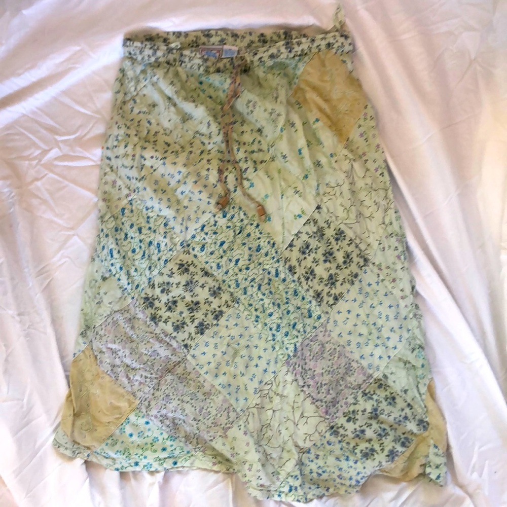 Blue Sky Patchwork Skirt